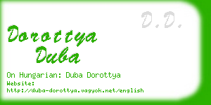 dorottya duba business card